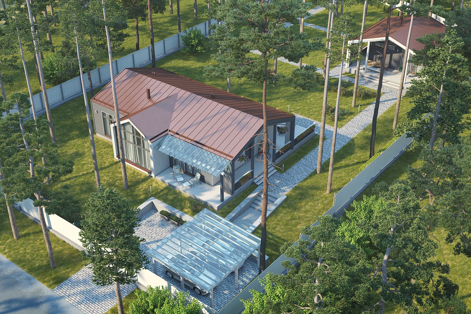 Проект дома в скандинавском стиле "Лесная Сказка" 