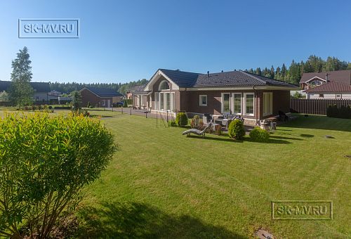 Одноэтажная усадьба в английском стиле в КП Галактика, технология каркас - 52