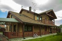 Строительство двухэтажного каркасного коттеджа 263 кв м с балконом, террасой и навесом для автомобилей в п Володарский - мини - 8