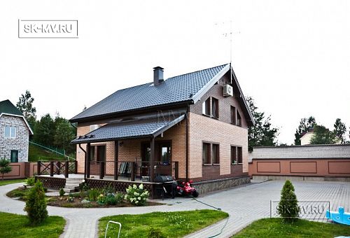 Строительство двухэтажного каркасныого коттеджа с террасой в деревне Порошкино - 15