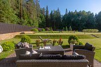 Одноэтажная усадьба в английском стиле в КП Галактика, технология каркас - мини - 17