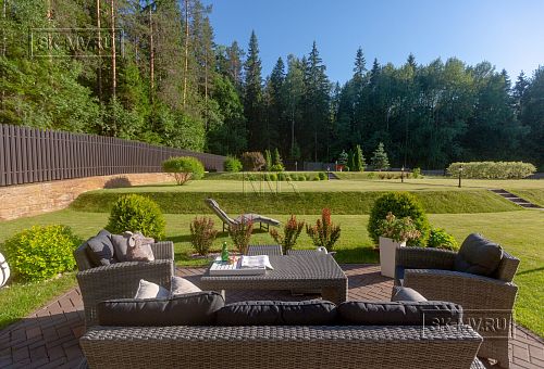 Одноэтажная усадьба в английском стиле в КП Галактика, технология каркас - 17