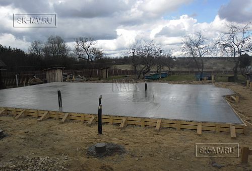 Готовая фундаментная плита