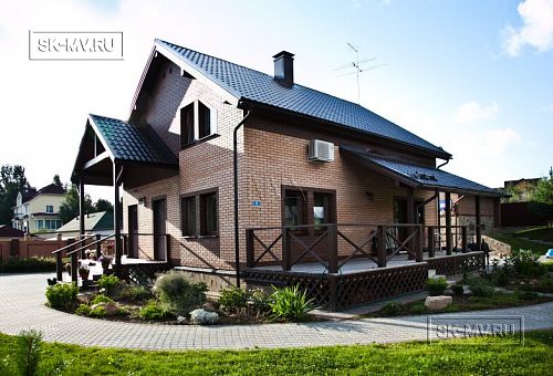 Строительство двухэтажного каркасныого коттеджа с террасой в деревне Порошкино - 35