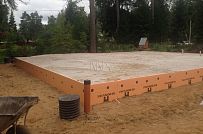 Монтаж фундамента УШП для строительства загородного дома по каркасной технологии п Ввырица - мини - 19