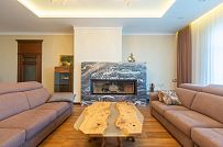 Фото репортаж с места строительства комбинированного дома площадью 1400 кв м с цоколем и СПА в д Пеники Ленобласти - мини - 12