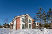 Фото репортаж с места строительства загородного коттеджа из газобетона с сауной внутри в Савое Ленобласти  - мини - 9