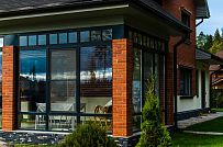 Строительство двухэтажного дома из газобетона с верандой с панорамным остеклением в КП Сосновое - мини - 17