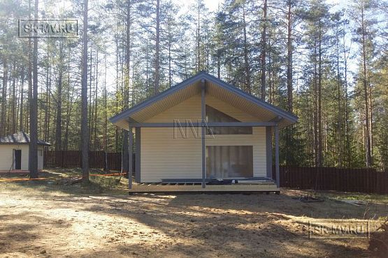 Фото репортаж с места строительства одноэтажного зимнего дома 136 кв м по скандинавской технологии в кп Волшебное озеро - 20