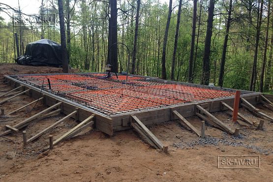 Строительство каркасного охотничего одноэтажного дома в Лужском районе - 7