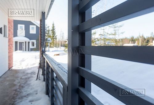 Фото репортаж с места строительства загородного коттеджа из газобетона с сауной внутри в Савое Ленобласти  - 12