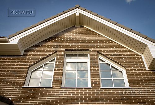 Строительство каркасного коттеджа с кирпичной отделкой в поселке Черничные поля Москва - 8