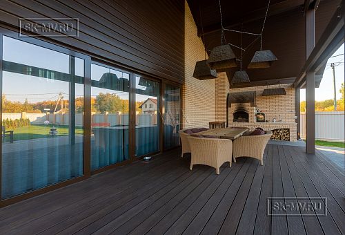 Дизайн интерьера летней кухни в Оликах - 17