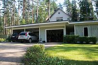 Построенный каркасный дом с комбинированной фасадной отделкой кирпичом и вагонкой в п Комарово - мини - 4