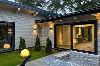 Пример внутренней отделки П-образного загородного дома в Сестрорецке - мини - 28