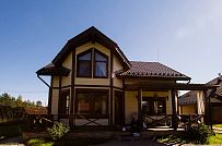 Фото репортаж с места строительства каркасного дома 155 кв м с эркером и террасой в п Овсяное - мини - 12