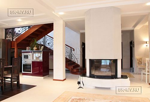 Дизайн интерьера в классическом стиле загородного дома с мансардой в кп Галактика - 22