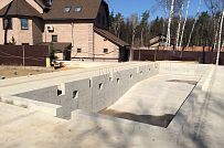 Монтаж фундамента УШП для строительства большого спа-комплекса 1000 кв м с бассейном в городе Котельники Московской области - мини - 47