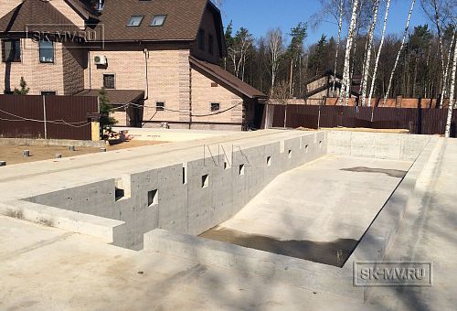 Монтаж фундамента УШП для строительства большого спа-комплекса 1000 кв м с бассейном в городе Котельники Московской области - 47