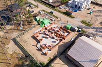 Монтаж индивидуального расчётного фундамента УШП PRO для строительства кирпичного двухэтажного дома в Рощино 2, S плиты = 340 кв.м, Лениградская обл. - мини - 51