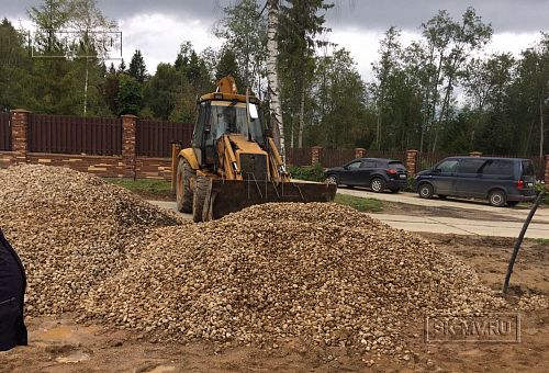 5. Подготовка песчано-щебеночного основания парковки