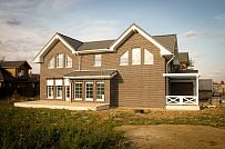 Строительство каркасного коттеджа с кирпичной отделкой в поселке Черничные поля Москва - мини - 16