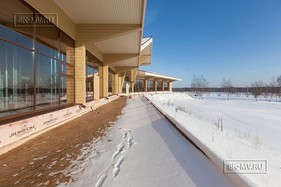 Построенный клубный дом с рестараном по технологии фахверк для гольф-клуба Земляничные поляны - 38