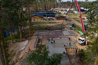 Монтаж индивидуального расчётного фундамента УШП PRO для строительства кирпичного дома в Рощино 2, S плиты = 530 кв.м, Лениградская обл. - мини - 28