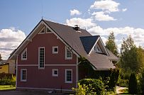 Построенный каркасный дом ок 170 кв м с балконом и террасой Северная корона 65 в пос. Волочаевка - мини - 10