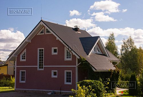 Построенный каркасный дом ок 170 кв м с балконом и террасой Северная корона 65 в пос. Волочаевка - 10