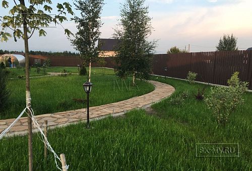 Ландшафтная архитектура участка в Пегелево - 25