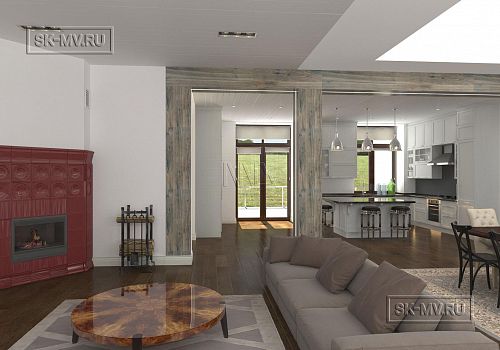 Проект "Дом на склоне" -- 3884