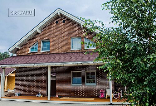 Построенный в п Озерное теплый зимний каркасный дом в английском стиле площадью 185 кв м - 3