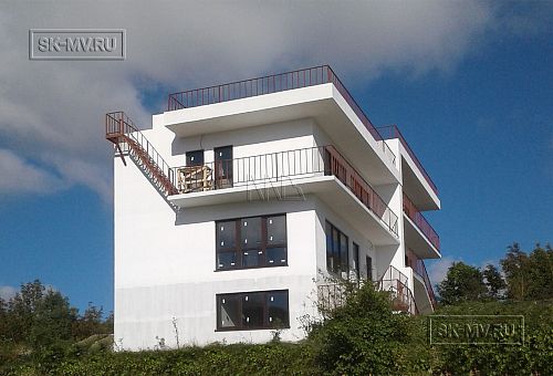 Газобетонный дом в стиле Hi Tech строится в КП Наше место - 2