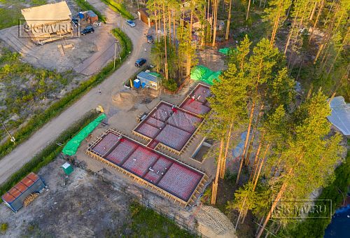 Монтаж индивидуального расчётного фундамента УШП PRO для строительства кирпичного дома в Рощино 2, S плиты = 530 кв.м, Лениградская обл. - 6