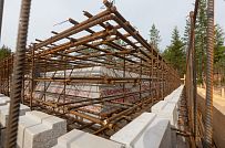 Монтаж индивидуального расчётного фундамента УШП PRO для строительства одноэтажного кирпичного дома в п. Рощино, Ленинградская обл. - мини - 16