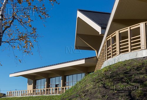 Построенный клубный дом с рестараном по технологии фахверк для гольф-клуба Земляничные поляны - 15