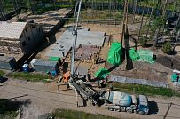 Монтаж индивидуального расчётного фундамента УШП PRO для строительства кирпичного двухэтажного дома в Рощино 2, S плиты = 340 кв.м, Лениградская обл. - мини - 11