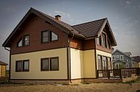 Строительство двухэтажного каркасного коттеджа 180 кв м в альпийском стиле в КП Смартвилль Москва - мини - 9