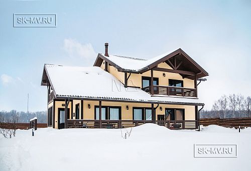 Построенный зимний каркасный дом по скандинавской технологии в к п Дмитровка в Москве под ключ - 7
