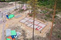 Монтаж индивидуального расчётного фундамента УШП PRO для строительства каркасного дома в Рощино 2, S заливки = 178 кв.м, Лениградская обл. - мини - 18