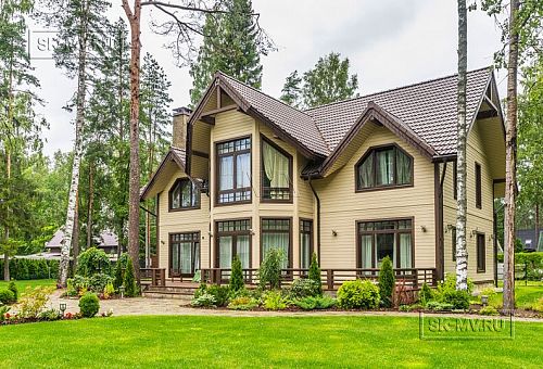 Строительство большого каркасного дома для постоянного проживания ок 300 кв м с террасой и эркером в п Комарово - 2