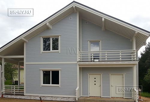 Теплый каркасный дом Васкелово 1 строится в Ленобласти - 17