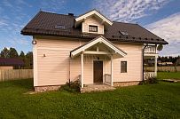 Строительство каркасного коттеджа с большой террасой в п Ольшаники - мини - 21