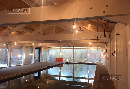 Монтаж фундамента УШП для строительства большого спа-комплекса 1000 кв м с бассейном в городе Котельники Московской области - 54