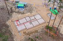 Монтаж индивидуального расчётного фундамента УШП PRO для строительства каркасного дома в Рощино 2, S заливки = 178 кв.м, Лениградская обл. - мини - 24