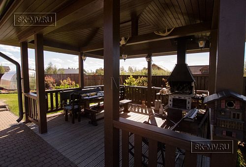 Строительство энергоэффективного каркасного дома 200 кв м с балконом Северная корона 26 - 21