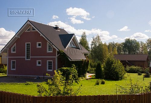 Построенный каркасный дом ок 170 кв м с балконом и террасой Северная корона 65 в пос. Волочаевка - 7