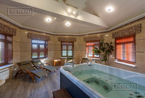 Фото репортаж с места строительства комбинированного дома площадью 1400 кв м с цоколем и СПА в д Пеники Ленобласти - 20