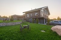 Фото репортаж с места строительства комбинированного дома площадью 1400 кв м с цоколем и СПА в д Пеники Ленобласти - мини - 40